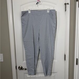 Zac & Rachel Blue and White Pinstripe Chinos